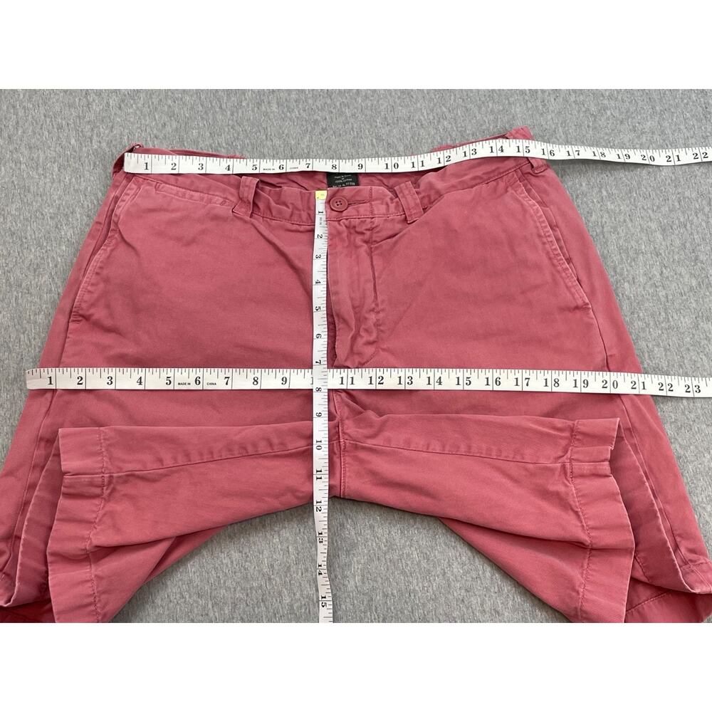 J Crew Shorts Mens 32 Pink 100% Cotton Stanton Chino Flat Front 9" Inseam - Picture 6 of 7